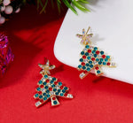 Vintage Christmas Tree Earrings