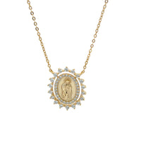 CZ Guadalupana Necklace