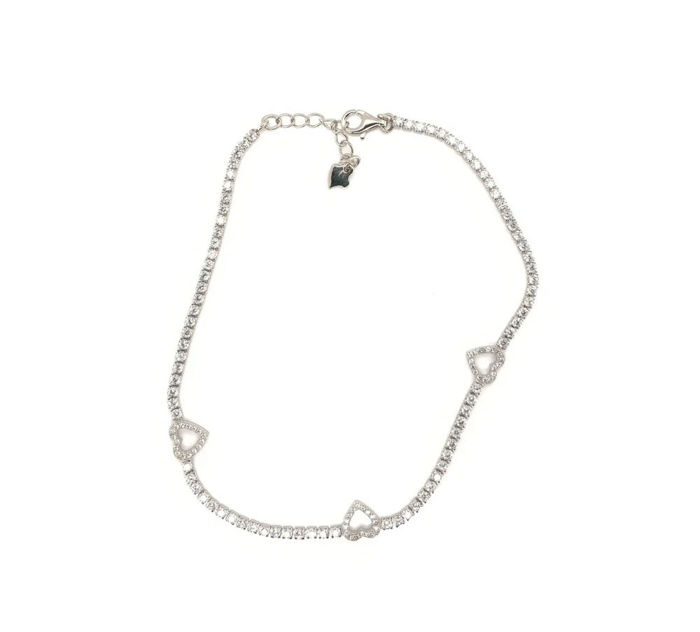 Tennis Hearts Anklet